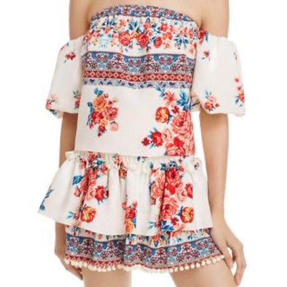 MISA Los Angeles Renata Floral Off the Shoulder Top - Picture 5 of 7